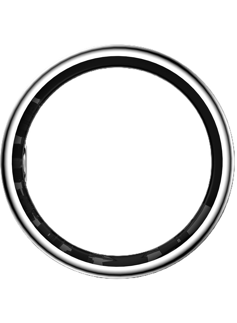 general Smart Ring SR16 for Heart Rate Monitoring, Blood Oxygen Monitoring, Sleep Monitoring, Motion Detection, Multi-Functional Display, All-Weather Protect Your Health with Caller ID reminder, IP68 Waterproof, Silver No.8, Internal Diameter: 18.2mm, Perimeter: 57.1mm - Image 2