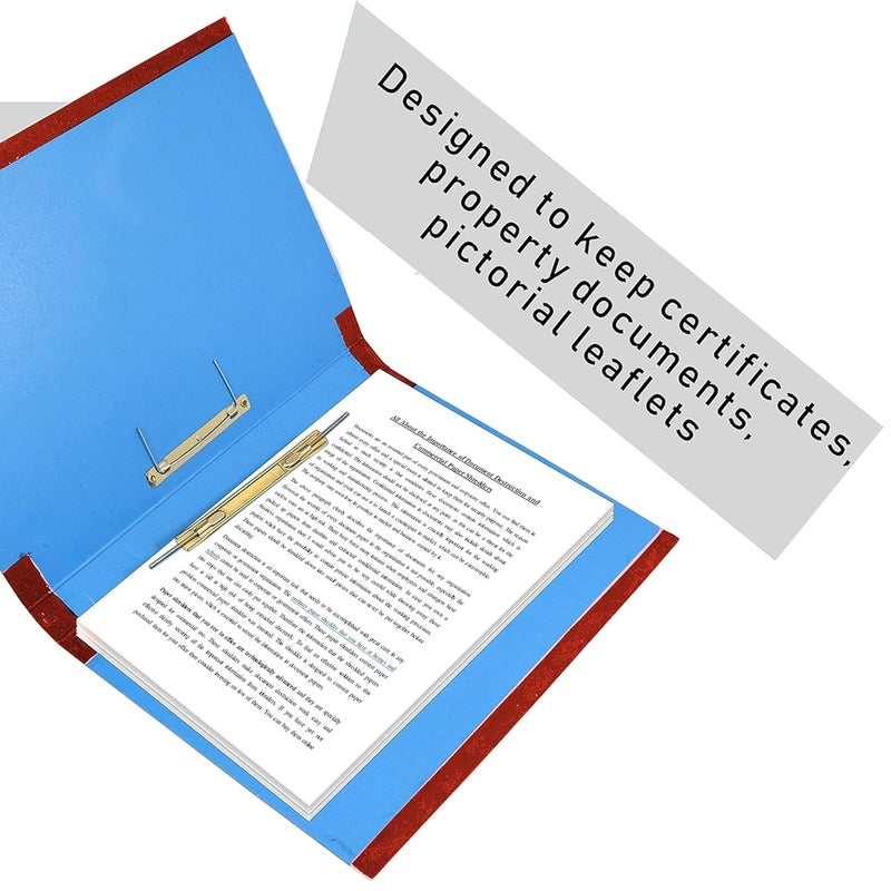 DAHSHA 4 Pack Spring Files A4 Size Paper Folder Cobra File Document Organizer Certificates Holder- Color May Vary (35 x 26 x 3.5 cm) - Image 4