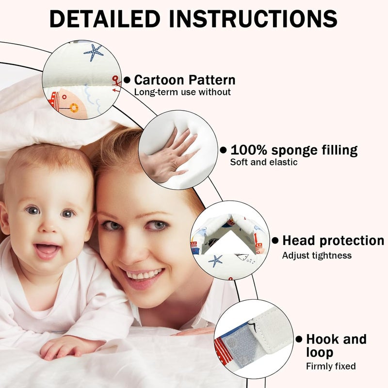 REFLYAWAY Baby Head Protector for Crawling Walking, Baby Helmet Adjustable No Bumps and Soft Cushion, Infant Safety Cap for Kid Learning to Walk - Image 4