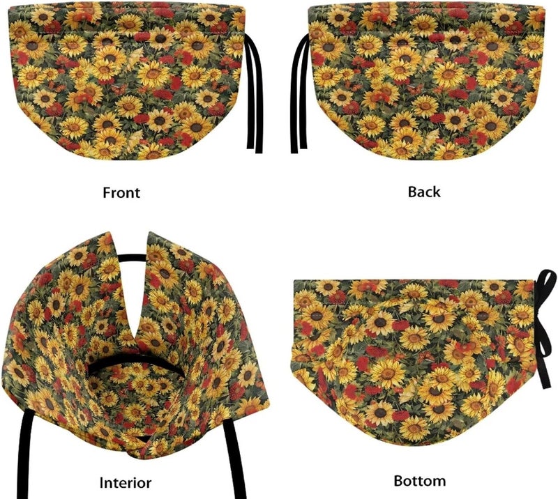 Tea Pots Cozy with Fall Sunflower Butterfly Pattern Reusable Tea Kettle Quilt Keep Tea Warm Soft Lightweight Fabric Easy Install Clean - Image 5