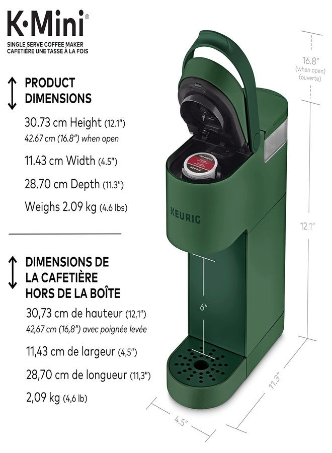 Keurig K-Mini Single Serve K-Cup Pod Coffee Maker, Featuring An Ultra-sleek Design, Evergreen - Image 3
