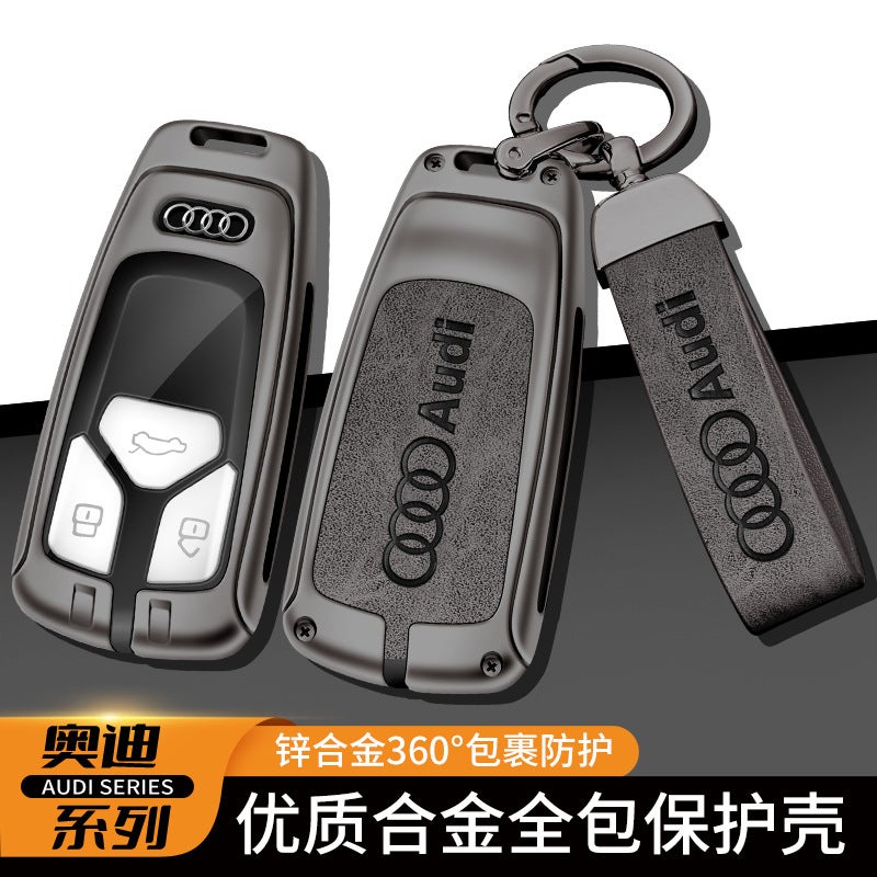 Suitable For 2023 Audi A4L Key Case A6L Men'S Q5L A3 Women'S Q2L Car Key Case Buckle Bag - Image 2