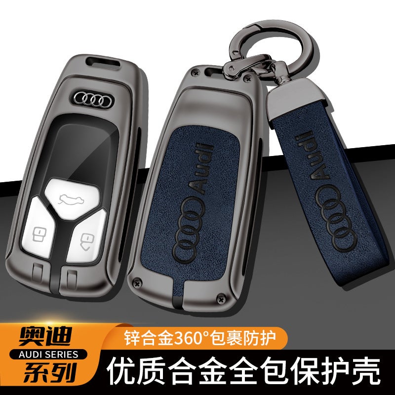 Suitable For 2023 Audi A4L Key Case A6L Men'S Q5L A3 Women'S Q2L Car Key Case Buckle Bag - Image 4