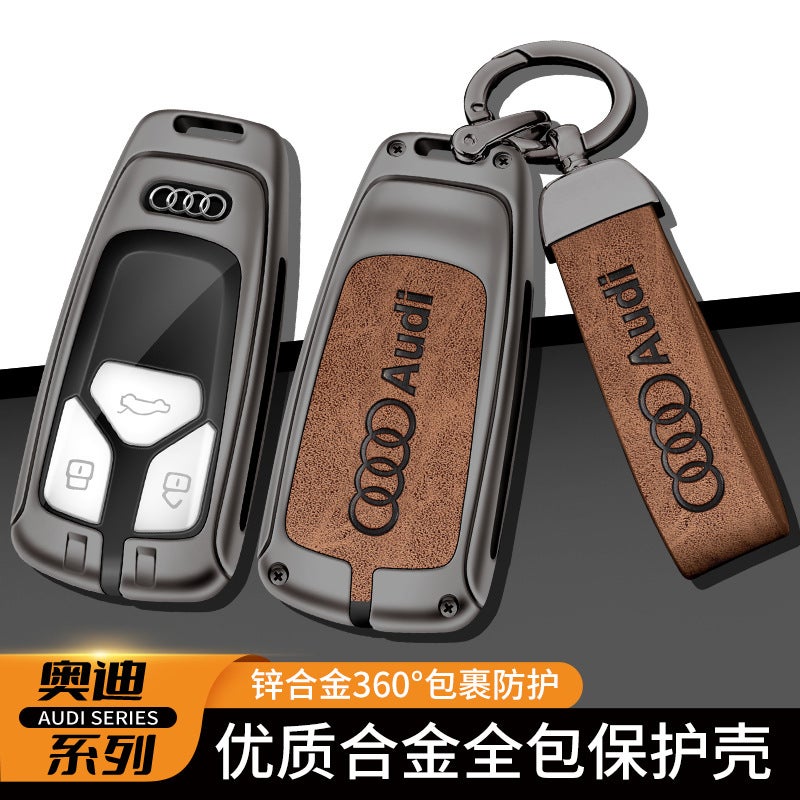 Suitable For 2023 Audi A4L Key Case A6L Men'S Q5L A3 Women'S Q2L Car Key Case Buckle Bag - Image 3