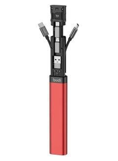 Multifunctional 9 in 1 Data Cable with USB Type-C Card Reader Micro SD Memory Card high-Speed Card Reader Adapter Suitable for Mobile Phone Cameras and Computers