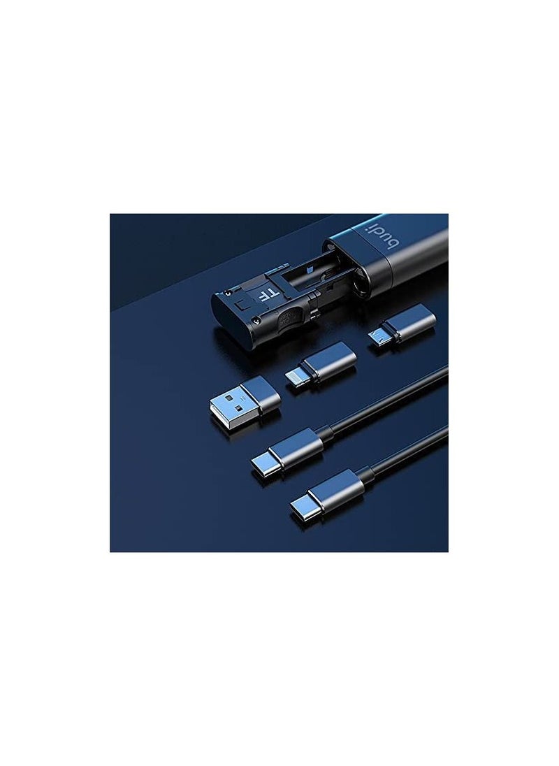 budi - Multifunctional 9 in 1 Data Cable with USB Type-C Card Reader Micro SD Memory Card high-Speed Card Reader Adapter Suitable for Mobile Phone Cameras and Computers - Image 1