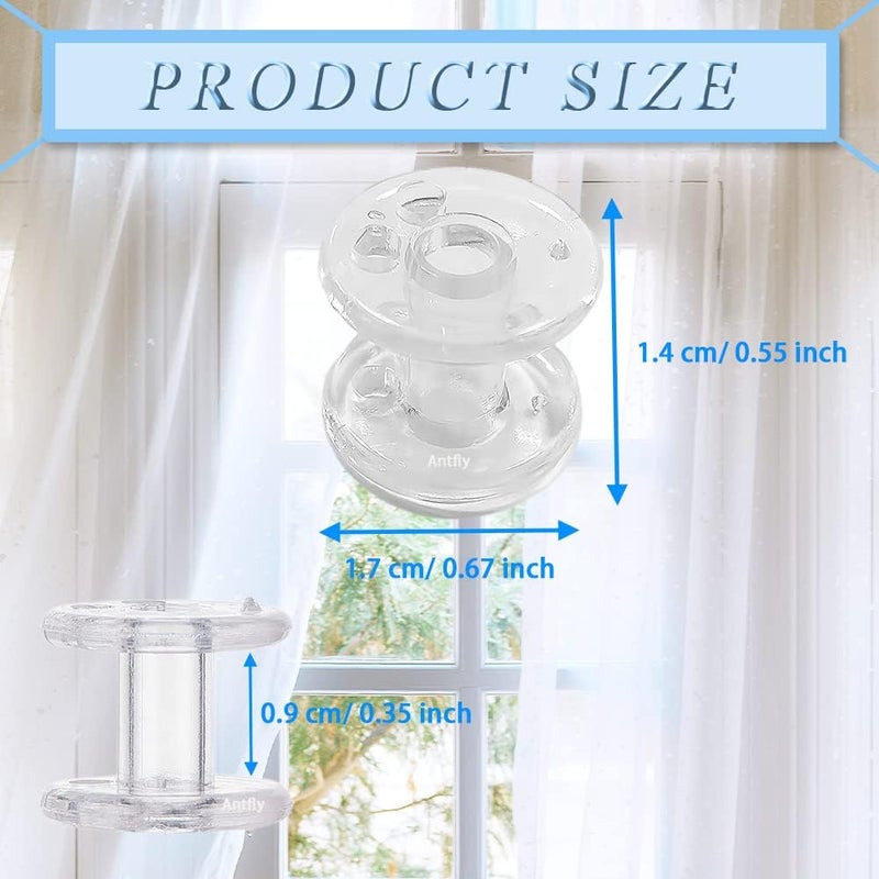 Antfly 16 pcs Pleated Shade Hold Downs Spool Tensioner Window Covering Hardware Cord Retainer Spool for RV Day/Night Shades - Image 2