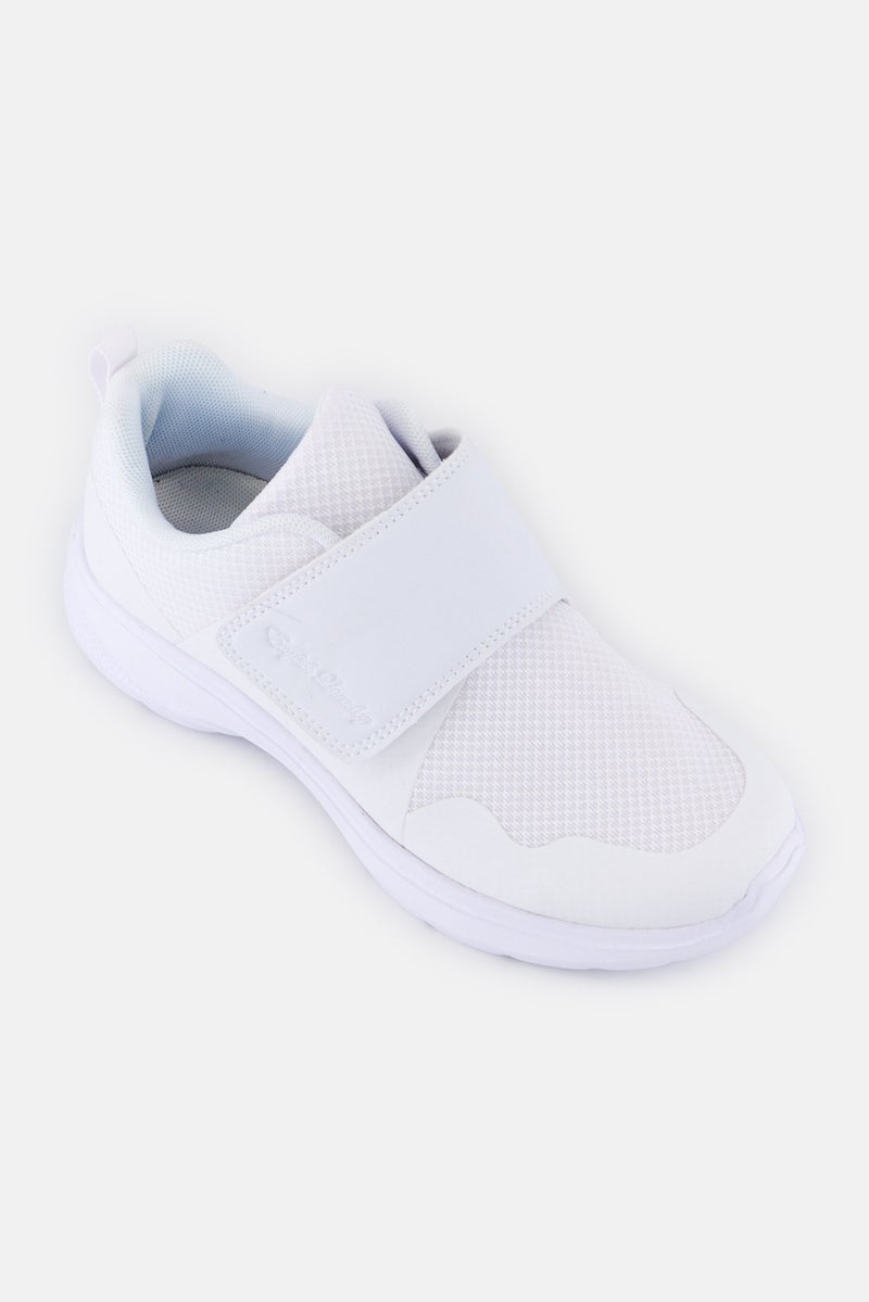 English Laundry Kids Girl Velcro Closure Shoes, White - Image 1