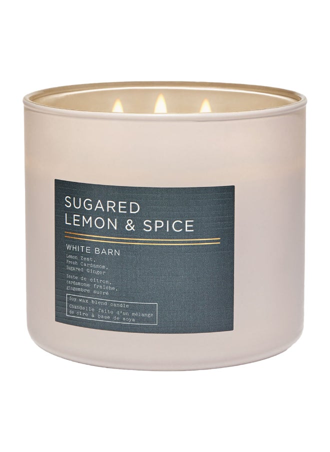 Bath & Body Works Sugared Lemon & Spice 3-Wick Candle 