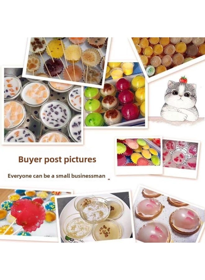 Bowl Pudding Jelly Bowl Small Ceramic Glass Bowl Baking Bowl Cup Appliance Baking Mold Bowl Cake Bowl Basket-Specifications:20-Capacity:Clay Bowl 7.2*3.4 ]