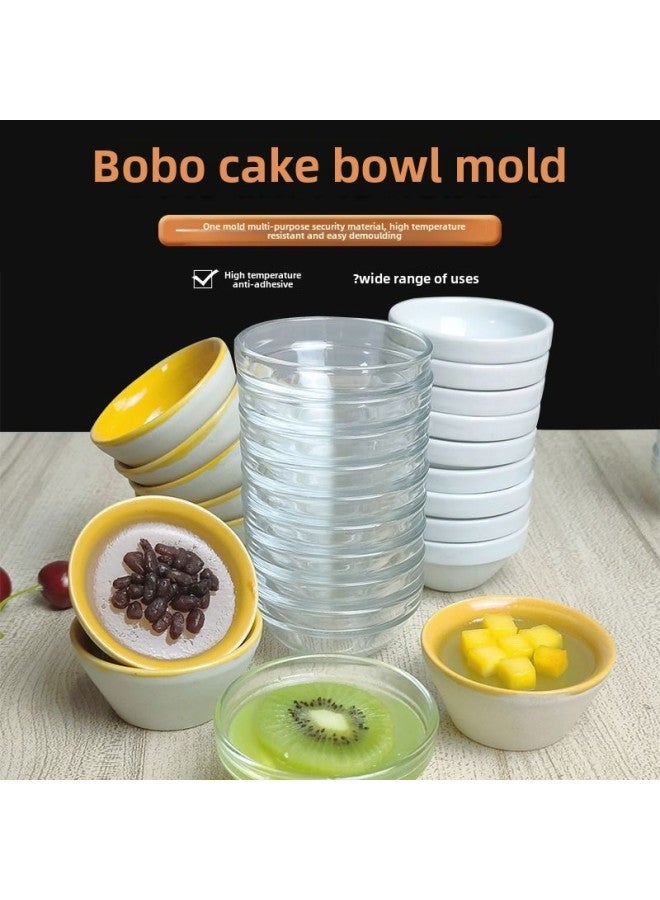 Bowl Pudding Jelly Bowl Small Ceramic Glass Bowl Baking Bowl Cup Appliance Baking Mold Bowl Cake Bowl Basket-Specifications:20-Capacity:Clay Bowl 7.2*3.4 ]