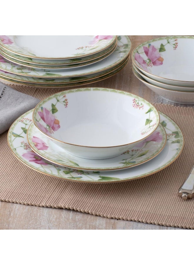 Noritake Noritake Poppy Place 12Piece Set Service for 4 in White  - Image 4