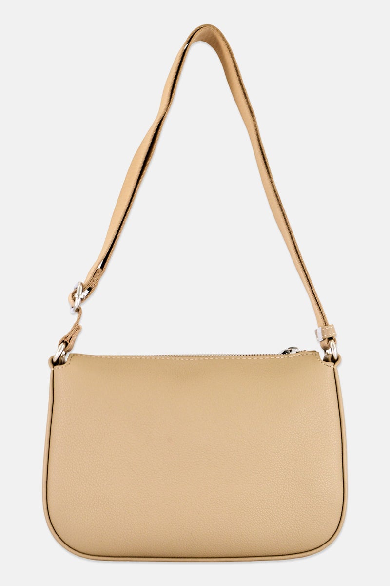 Kathy Ireland Women Brand Logo Cross Body Bag, Taupe - Image 3