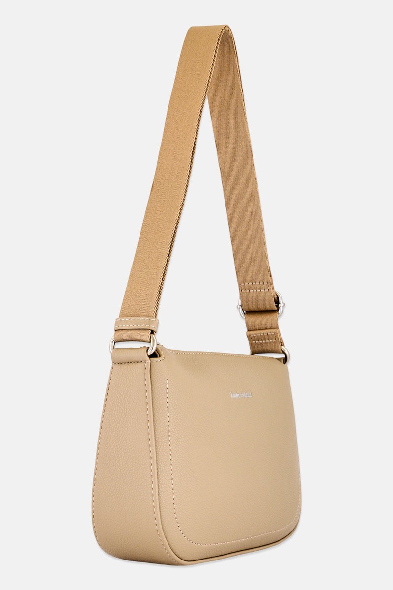 Kathy Ireland Women Brand Logo Cross Body Bag, Taupe - Image 2