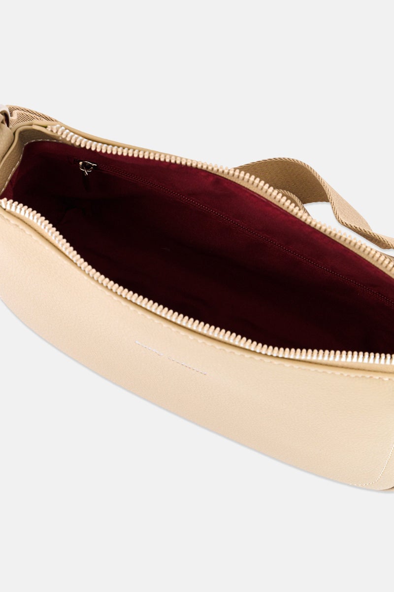 Kathy Ireland Women Brand Logo Cross Body Bag, Taupe - Image 4