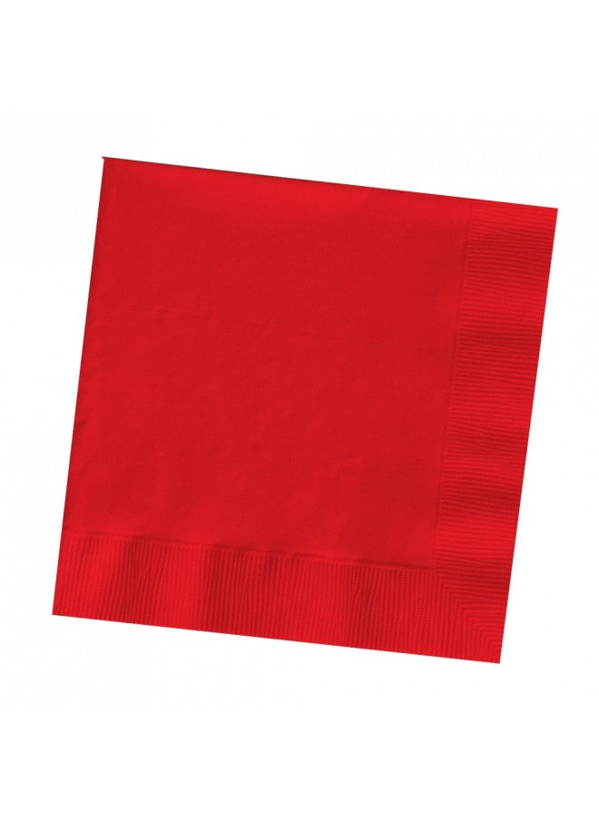 CREATIVE CONVERTING Creative Converting 200-Count Touch of Color Paper Beverage Napkins, Classic Red 