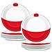 CHUNNIN 50 PCS Gone Fishing Party Plates for Fishing Themed Party Decoration 7 Inches Bobber Birthday Paper Plates Gone Fish Disposable Dessert Plate for Bobber Tournament Birthday Supplies - Image 3
