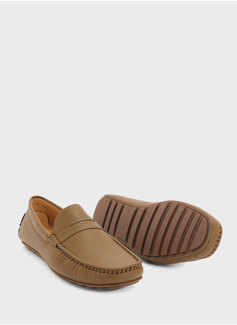 Robert Wood Saddle Details Smart Loafers  - Image 3