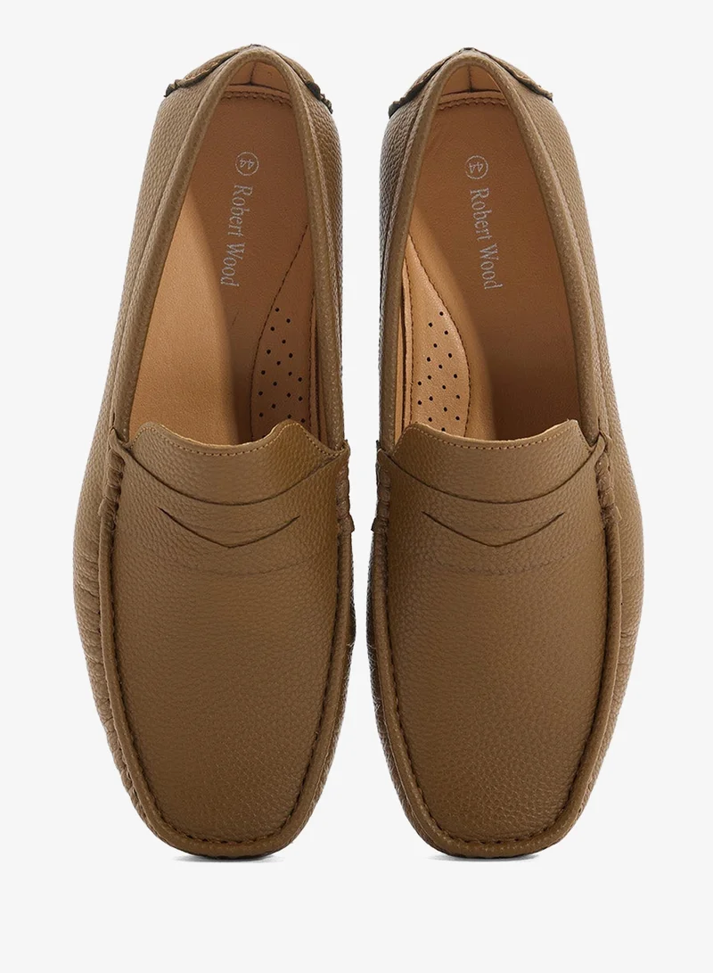 Robert Wood  Casual Pebbled Driving Loafers for Men | Best Price UAE