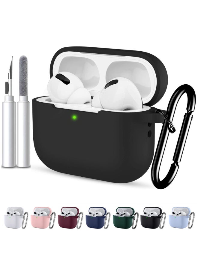 أنيوغرو لغطاء حالة AirPods Pro 3 2025 مع مجموعة نظيفة ، حالة حماية سيليكون ناعمة لـ AirPods Pro 3 للسفر أو الرحلات اليومية ، الملحقات مع سلسلة المفاتيح - Image 1