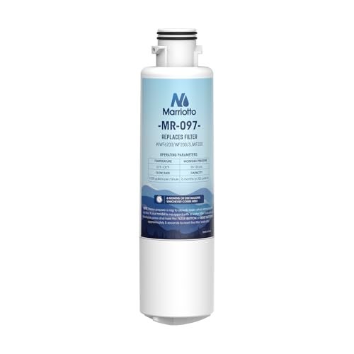 MARRIOTTO MIWF6200 Water Filter Replacement for Midea MIWF6200, MRS26D5AST, MRS26D7AST, MRQ22D7AST, MF-2008-R2, NS-WF26SS0-1, Zline MIWFT2100, RFM-W-36, WF200, SJWF200, SJG2254FS, NSF42, (1 Pack) - Image 1