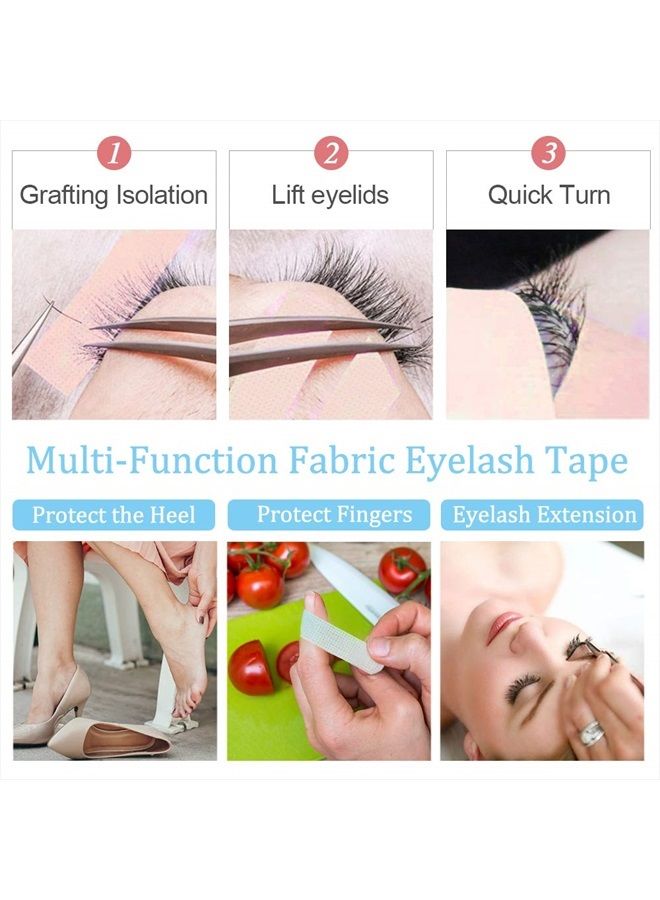 EBANKU 6 Rolls Eyelash Extension Tape EBANKU Adhesive Breathable Blue Lash Tape Micropore Fabric Under Eye Tape for Eyelash Extension Supply 10 Yard Each Roll (Blue) - Image 4