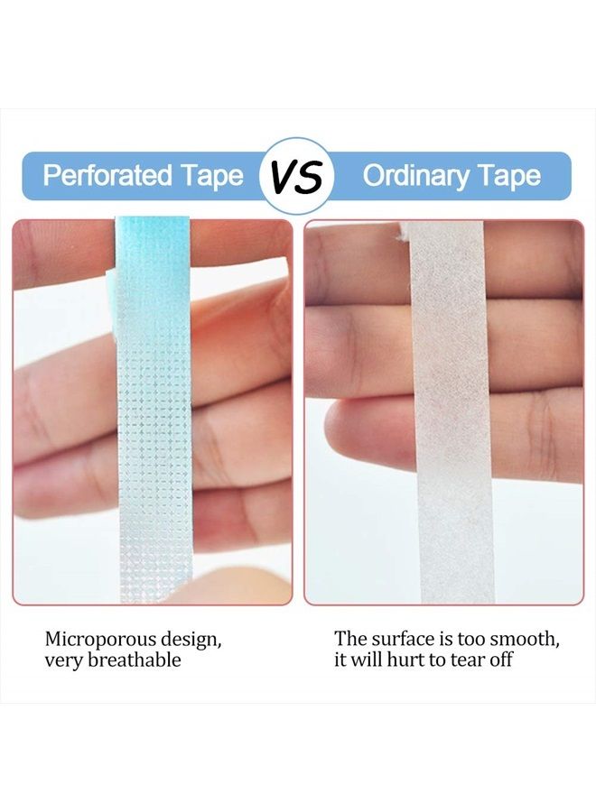EBANKU 6 Rolls Eyelash Extension Tape EBANKU Adhesive Breathable Blue Lash Tape Micropore Fabric Under Eye Tape for Eyelash Extension Supply 10 Yard Each Roll (Blue) - Image 3