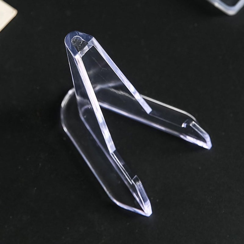 Acrylic Card Display Stands 6.8cm Mini Easel Holders 24pcs for Trading Cards Desktop - Image 5
