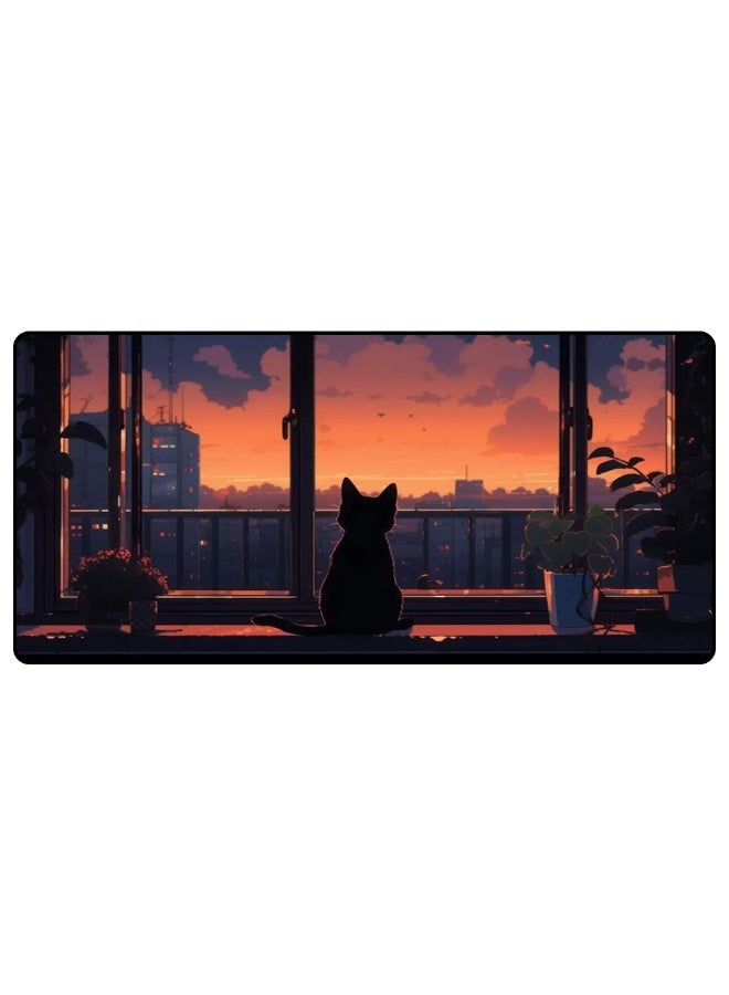 Large professional mouse pad measuring 70 x 30 cm - Stylish and modern design suitable for gaming and office work. High-quality, slip-resistant material provides precise control and smooth mouse movement. Ideal for computers and laptops. Soft surface, stable base, and exceptional long-lasting performance. Suitable for gamers, designers, and programmers.  - Image 2
