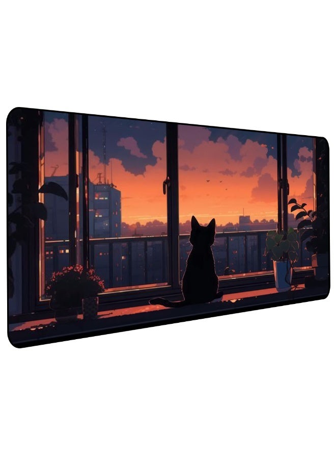 Large professional mouse pad measuring 70 x 30 cm - Stylish and modern design suitable for gaming and office work. High-quality, slip-resistant material provides precise control and smooth mouse movement. Ideal for computers and laptops. Soft surface, stable base, and exceptional long-lasting performance. Suitable for gamers, designers, and programmers.  - Image 1