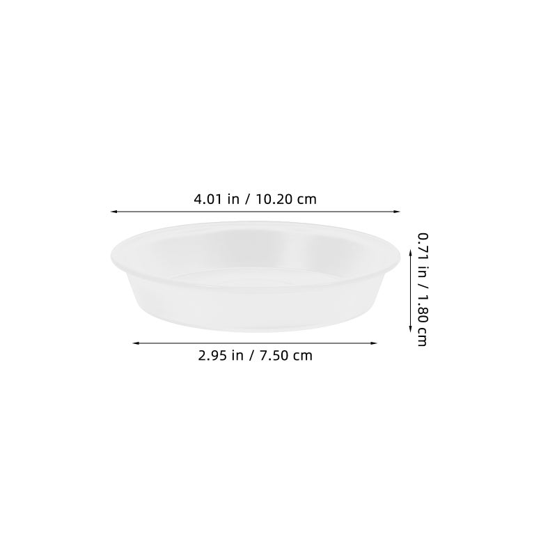 20 pcs Saucers For Plant Pots Clear Plant Saucers Plant Tray Flower Pot Saucers Ideal For Plant Trays Planter Plates To Catch Water - Image 2