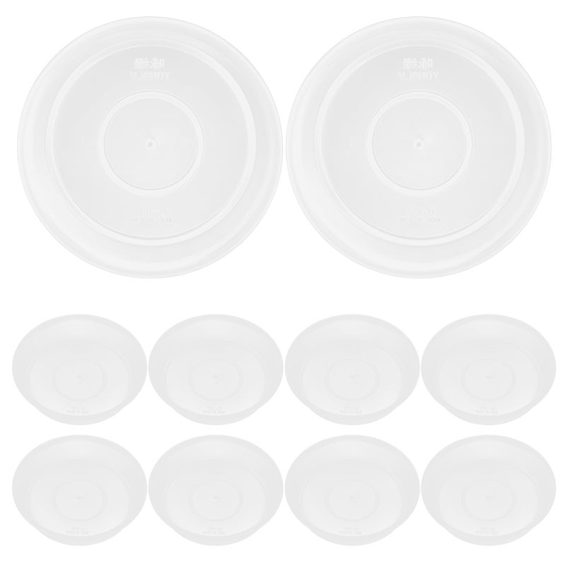 20 pcs Saucers For Plant Pots Clear Plant Saucers Plant Tray Flower Pot Saucers Ideal For Plant Trays Planter Plates To Catch Water - Image 4