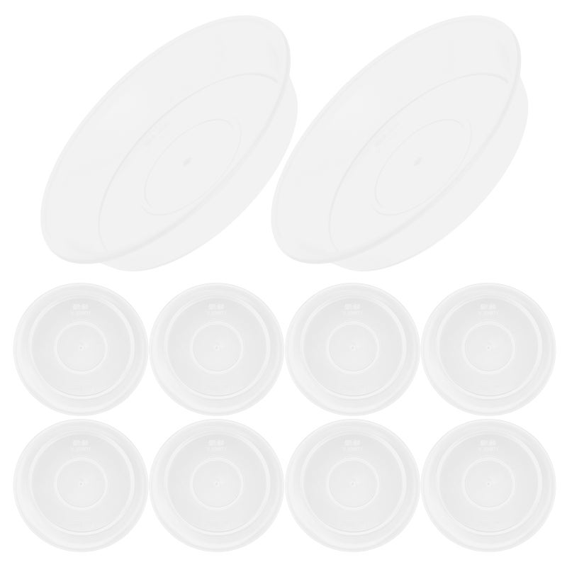 20 pcs Saucers For Plant Pots Clear Plant Saucers Plant Tray Flower Pot Saucers Ideal For Plant Trays Planter Plates To Catch Water - Image 5