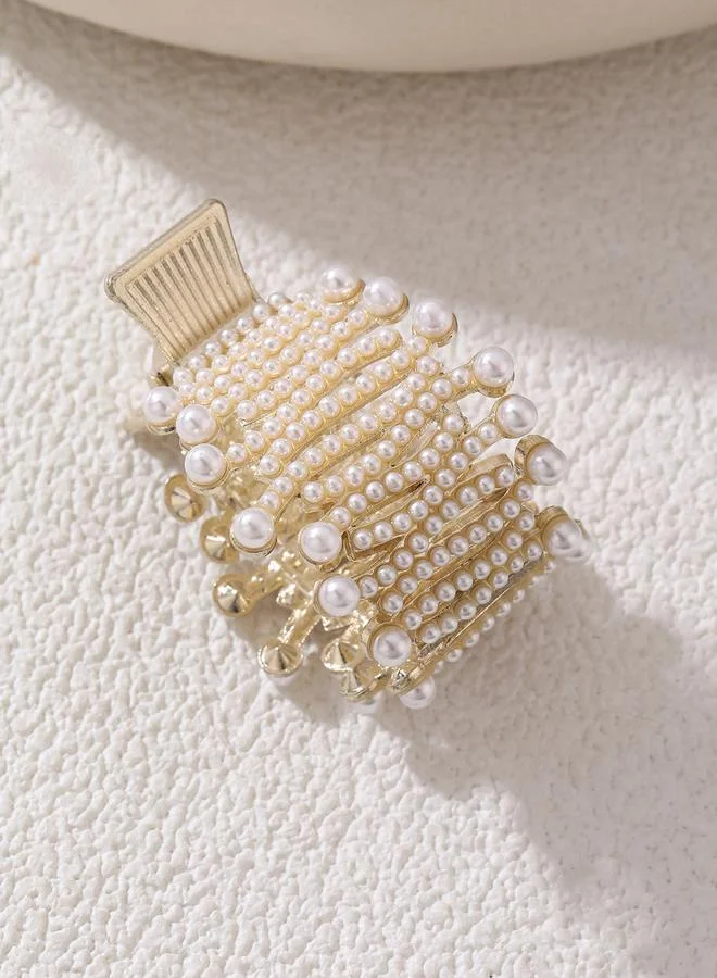 Take Two Take Two Faux Pearl Embellished Claw Clip