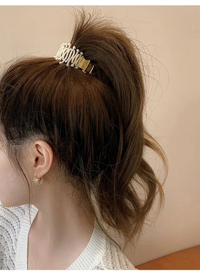Take Two Take Two Faux Pearl Embellished Claw Clip