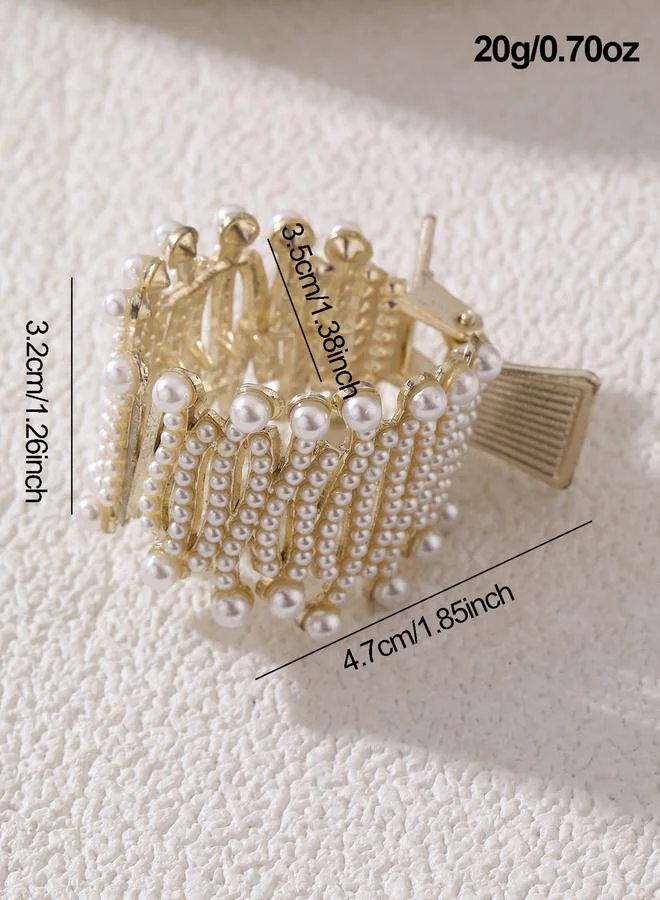 Take Two Take Two Faux Pearl Embellished Claw Clip