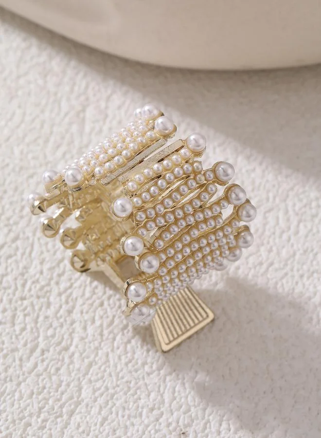 Take Two Take Two Faux Pearl Embellished Claw Clip