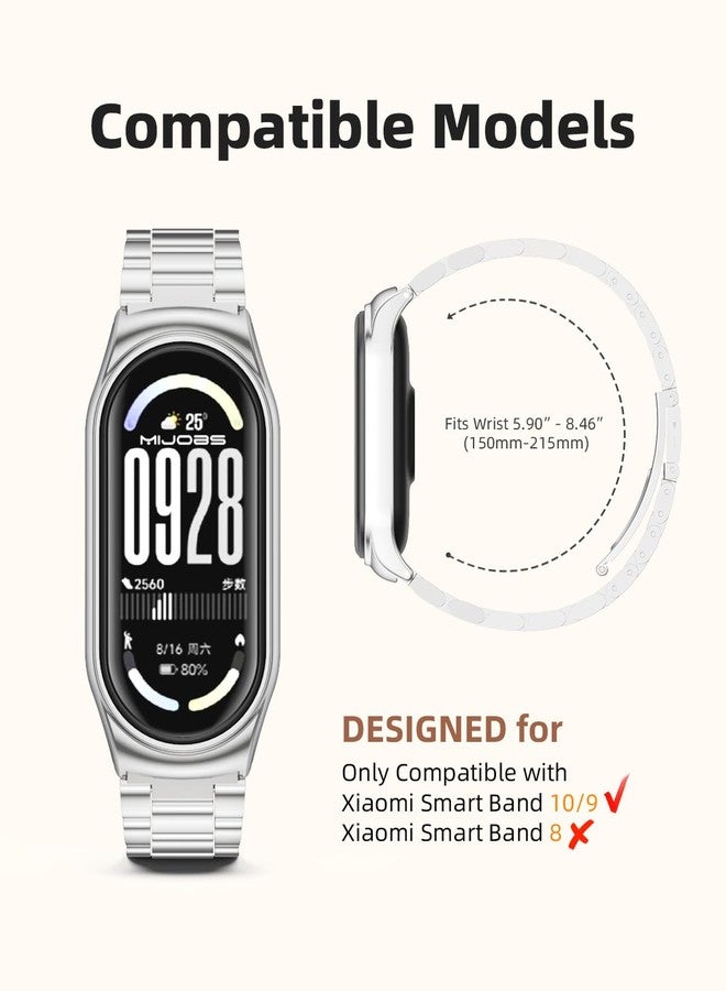 MIJOBS Strap for Xiaomi Mi Band 10/9 Breathable Replacement Strap for Mi Fit Band 9 SmartWatch Straps Wristband Bracelet for Women Men - Image 3