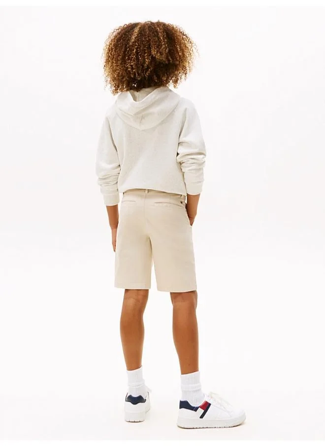 تومي هيلفيغر Kids Woven Belted Shorts