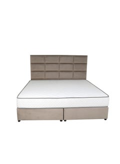 Bed and Mattress Zone Plushify Upholstered Bed 200 X 120 Twin Size Muted Pink Color  - Image 1