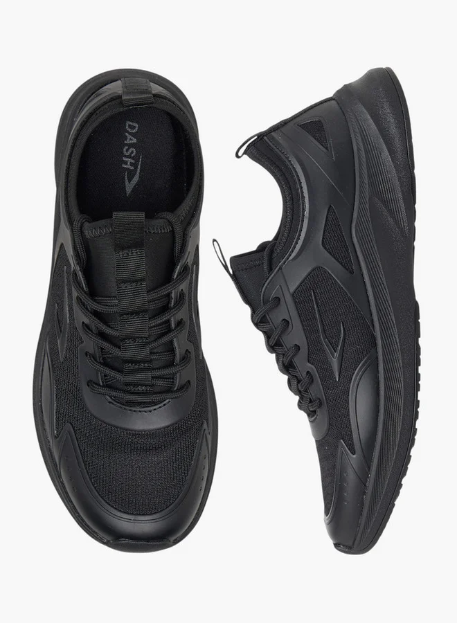 داش Women Panelled Sports Shoes with Lace-Up Closure