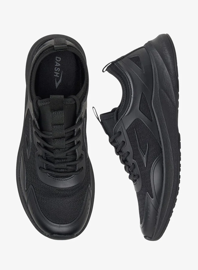 Dash Women Panelled Sports Shoes with Lace-Up Closure