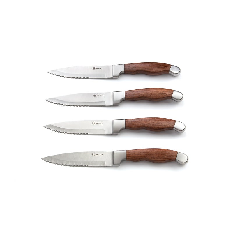 Outset QJ91 Jackson Steakhouse Knife Set Stainless Steel 4Piece