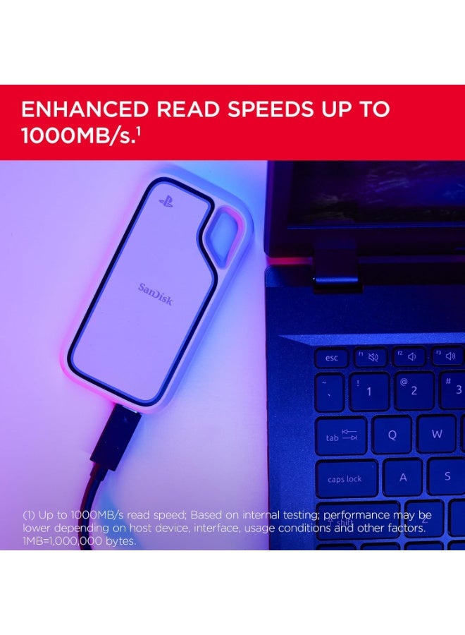 sandisk Extreme 1TB Portable SSD for PlayStation 5 Console and PC - Image 3