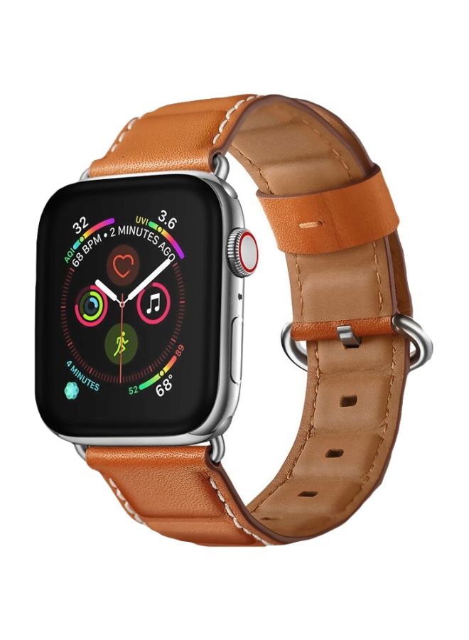 NIBEMINENT Replacement Band For Apple Watch Series 1/2/3/4 40/38 mm Brown