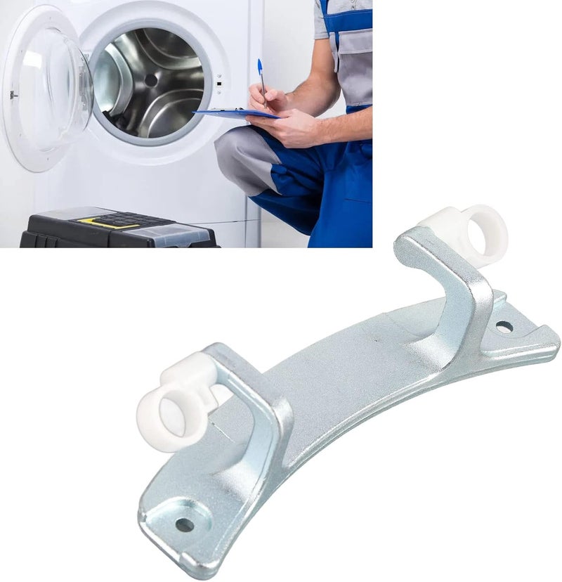 Junlucki Washer Door Hinge, Washing Machine Door Buckle Universal Aluminum Alloy Door Hinge Door Striker Kit Washer Door Hinge Replacement for Front Loading Washing Machine - Image 2