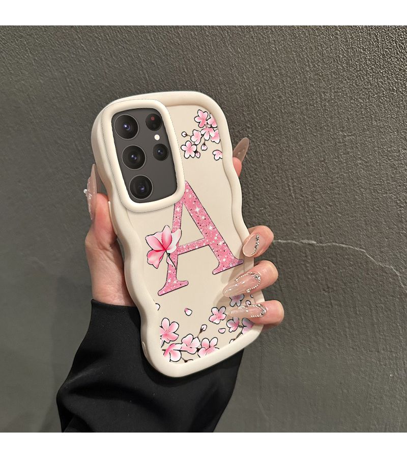 غلاف هاتف Samsung Galaxy A05S بتصميم ماكارون مموج ملون وردي ساكورا - Image 3