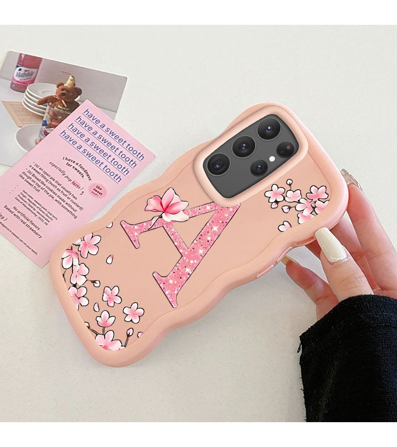 غلاف هاتف Samsung Galaxy A05S بتصميم ماكارون مموج ملون وردي ساكورا - Image 4