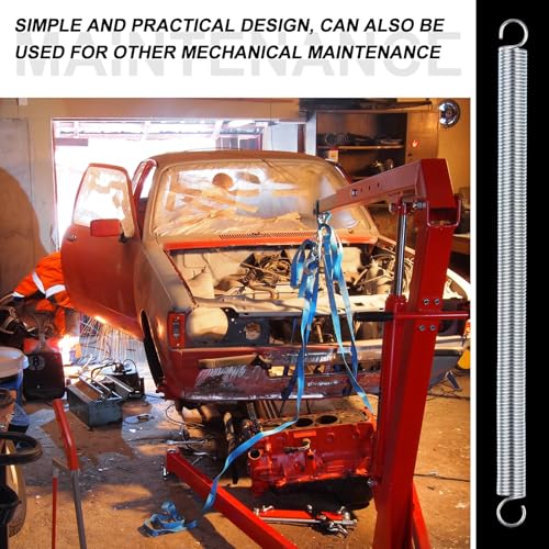 Waldeinsamkeit 12 Pcs Extension Spring, 3/8 x 6-1/2 Inch, 0.047 Inch Spring Dual Hook Ends Zinc Plated Extension Springs for Home Repairs DIY Springs Assortment for Machinery Construction Industrial - Image 4
