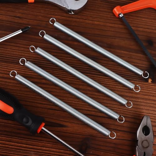 Waldeinsamkeit 12 Pcs Extension Spring, 3/8 x 6-1/2 Inch, 0.047 Inch Spring Dual Hook Ends Zinc Plated Extension Springs for Home Repairs DIY Springs Assortment for Machinery Construction Industrial - Image 2